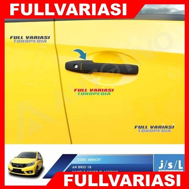 Gambar PAKET Cover Outer Door Handle Honda Brio 2012-2022 Hitam Doff dari Full Variasi Jakarta Kota Administrasi Jakarta Timur Tokopedia