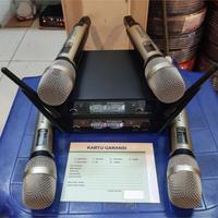 Gambar 4 MICROPHONE WIRELESS SENNHEISER P4 MIC KARAOKE,CERAMAH DLL GARANSI dari TOP SELLER OLINE SHOP Kota Administrasi Jakarta Barat 2 Tokopedia