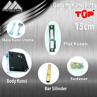 Gambar Gagang Kunci Pintu Silinder Full set 15cm Gold nonS Silinder dari Mitra Mulia Abadi Kota Bandung 4 Tokopedia