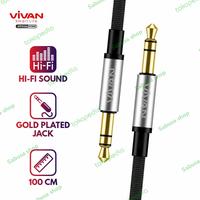 Gambar Kabel Konektor Audio Mobil AUX 3,5 mm Speaker HU 1 Meter Vivan Male to - Hitam dari Sabusa shop Kota Administrasi Jakarta Selatan 2 Tokopedia