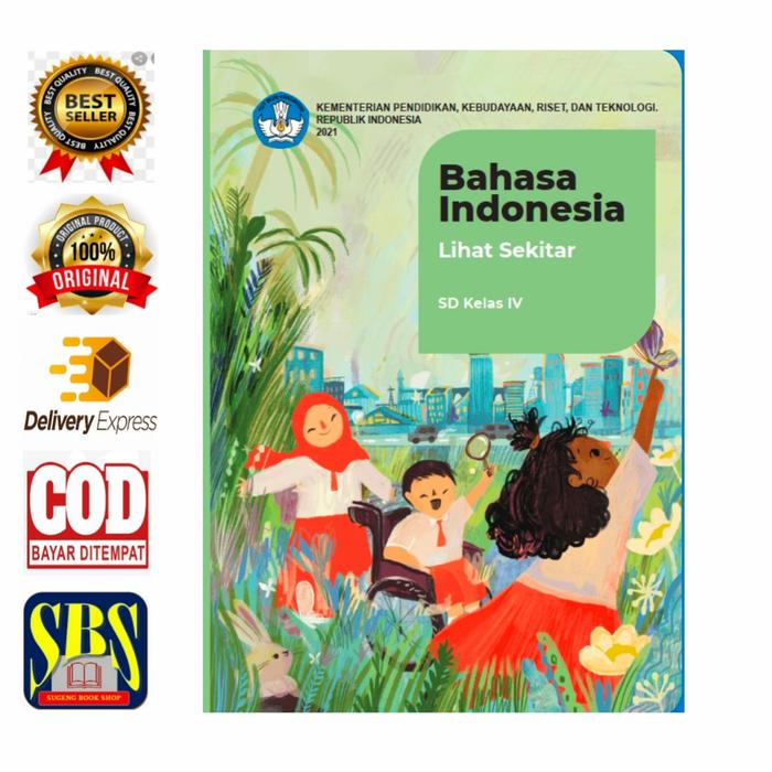 Gambar BUKU BAHASA INDONESIA Lihat Sekitar SD Kelas 4 Kurikulum Penggerak dari SugengBookShop Kota Bandung Tokopedia