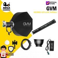 Gambar GVM SD200D SET 1 200W High LED Spotlight Bi-Colour with Softbox SD200 dari Megakamera Kota Administrasi Jakarta Utara 1 Tokopedia