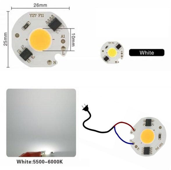 Gambar Lampu LED COB 220V AC 10Watt, Warna Putih Super Terang dari Urban Techlife Kota Bandung Tokopedia