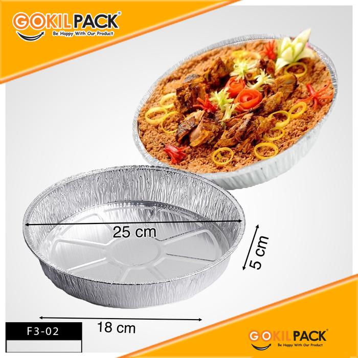 Gambar ALUMUNIUM FOIL|FOIL FOOD TRAY|WADAH ALUMINIUM FOIL|BAKED TRAY|F3 dari GOKIL PACKAGING Kota Administrasi Jakarta Utara 5 Tokopedia