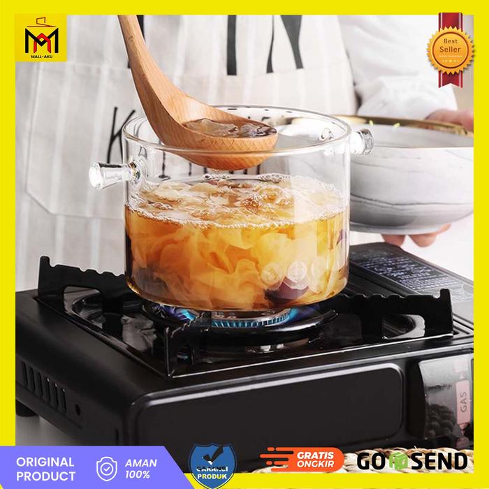 Gambar Panci Masak Rebus Sup Sayur Kaca Tahan Panas Japan Style dari MALL-AKU Kota Administrasi Jakarta Barat Tokopedia