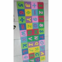 Gambar Matras Puzzle mainan edukasi anak abjad angka evamatras 15x15x1cm dari Isnindiyah.shop Kota Tangerang 3 Tokopedia
