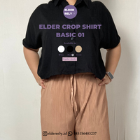 Gambar Elder Crop Shirt Kemeja Rayon 01 dari ELDER RELY Kota Depok 4 Tokopedia