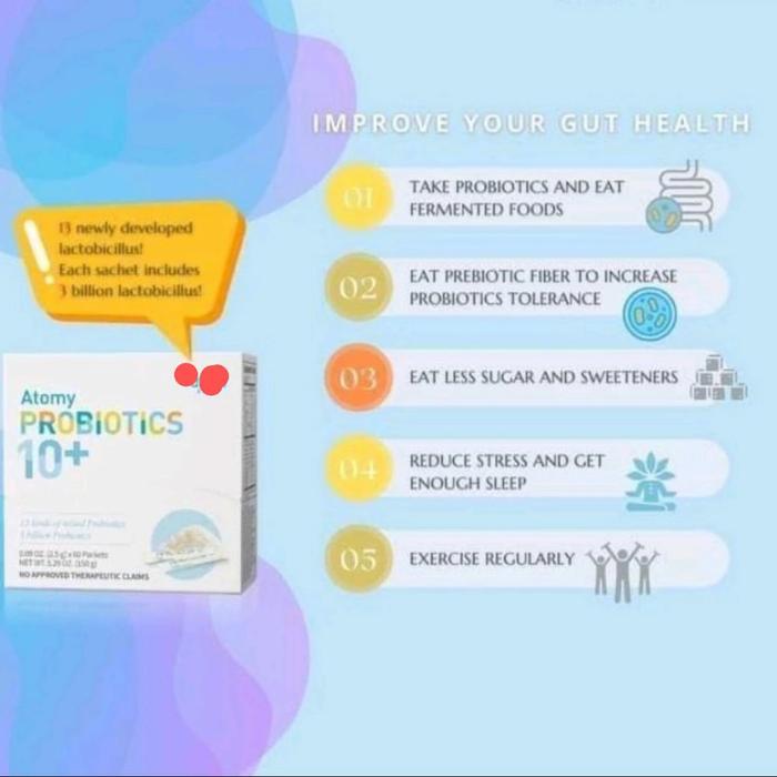 Gambar Probiotics 10+ 1 box kecil isi 30 sachet dari TK sukses abadi_NEW Kota Administrasi Jakarta Utara Tokopedia