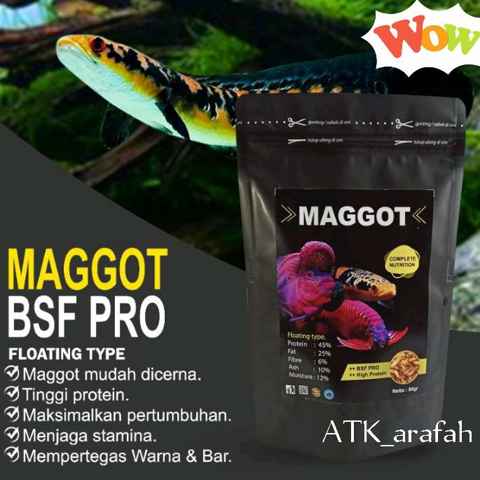 Gambar Manggot Bsf Pro manggot kering pakan ikan louhan arwana burung dari ArafahAquatic Kota Administrasi Jakarta Timur Tokopedia