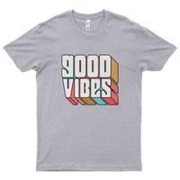 Gambar Kaos Distro Premium Lengan Pendek Good Vibes Positive Quotes T-Shirt dari Eternal Cover Kota Bandar Lampung 1 Tokopedia
