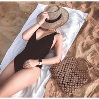 Gambar paper straw beach hat (2 colors) - Bikinibandit dari bikinibandit_NEW Kota Administrasi Jakarta Barat 2 Tokopedia