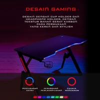 Gambar GAMEN RGB Meja Gaming Table Battle Desk RGB Black / Meja Komputer dari VIVAN SHOP Authorized Store Kota Administrasi Jakarta Pusat 3 Tokopedia