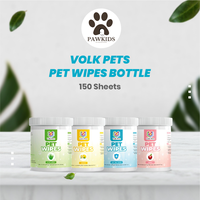 Gambar Volk pet eye & ear wipes 150pads pembersih kotoran mata kucing anjing dari Pawkids Kota Malang 1 Tokopedia