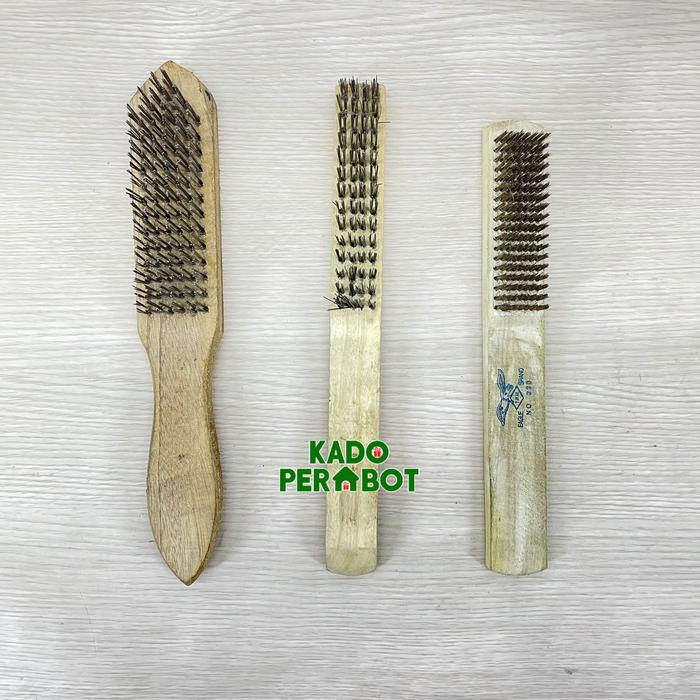 Gambar Sikat Kawat - Sikat Besi Baja - Sikat Mesin Gagang Kayu - Sikat Besi dari Kadoperabot Kab. Tangerang Tokopedia