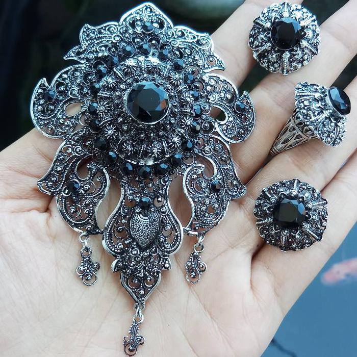 Gambar SET BROS ALPAKA AKSESORIS KEBAYA BALI GA 628 dari Jepun Ayu Bali Kota Denpasar Tokopedia