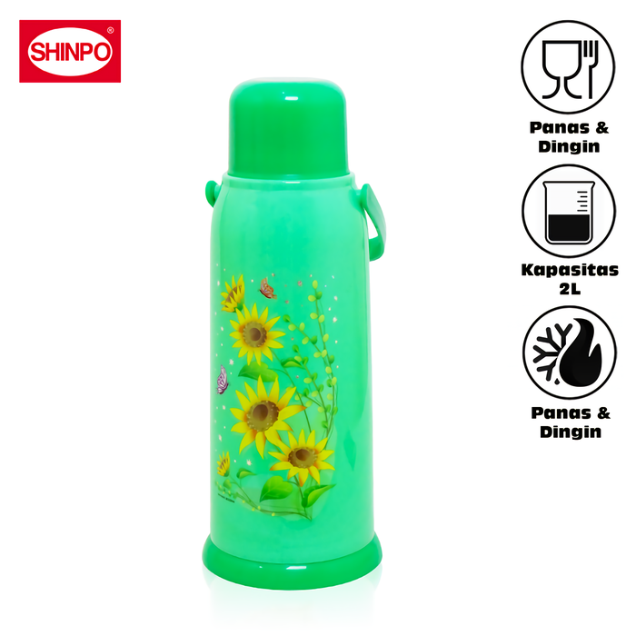 Gambar SHINPO Thermos Air Panas & Dingin Kapasitas 2 L Volcano Vacuum Flask dari majuli Jakarta Barat Tokopedia