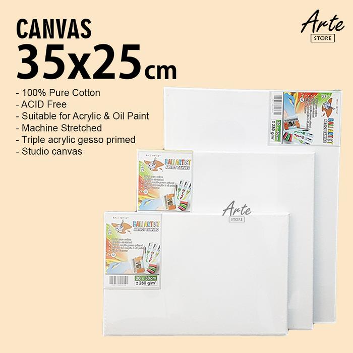 Gambar Kanvas Lukis Bali Artist 35x25 cm dari ARTE STORE ID Kota Tangerang Tokopedia