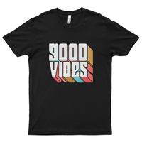 Gambar Kaos Distro Premium Lengan Pendek Good Vibes Positive Quotes T-Shirt dari Eternal Cover Kota Bandar Lampung 2 Tokopedia