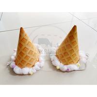Gambar Ice Cream Party Hat Birthday Celebration (Topi Es Krim Pesta Ultah) dari Ox Rabbit Kota Tangerang 2 Tokopedia