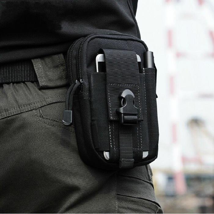 Gambar Tas Pinggang Mini Tactical Camouflage - Black dari AJUniqueshop Kota Yogyakarta Tokopedia