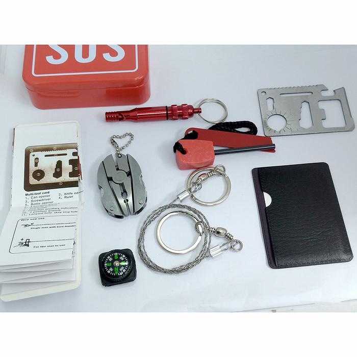 Gambar Portable SOS tool kit earthquake emergency onboard outdoor survival dari KYKIWW OUTDOOR Kota Bandung Tokopedia