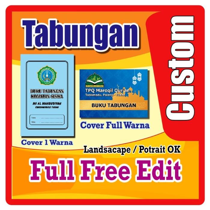 Gambar Buku Saku Custom, Buku Tabungan , Buku Tabungan Model Lipat DLL. dari Alba Fotocopy & Computer Kab. Tuban Tokopedia