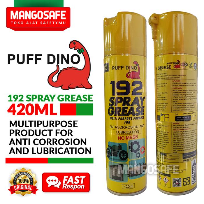 Gambar Puff Dino 192 Spray Grease Pelumas & Anti Karat / Puffdino 420 ml dari mangosafe Kota Medan Tokopedia