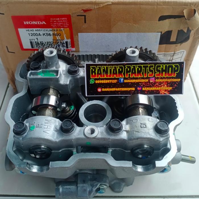 Gambar HEAD ASSY CYLINDER CB150R CBR150R SONIC SUPRA GTR 1200AK56N00 HEAD K56 dari BANJARPARTSSHOP Kota Banjar Tokopedia