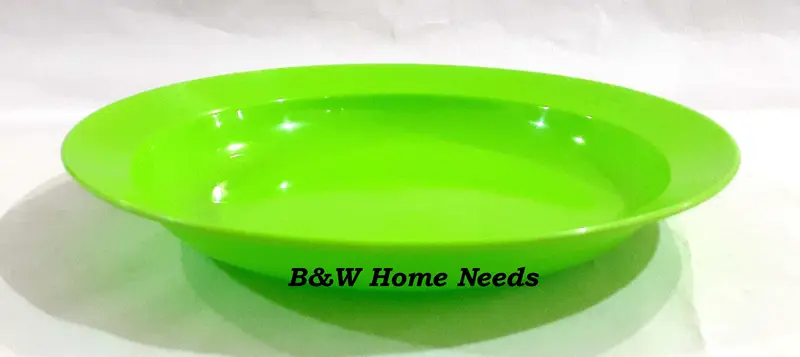 Piring Makan Plastik 8 Inch Hijau 0