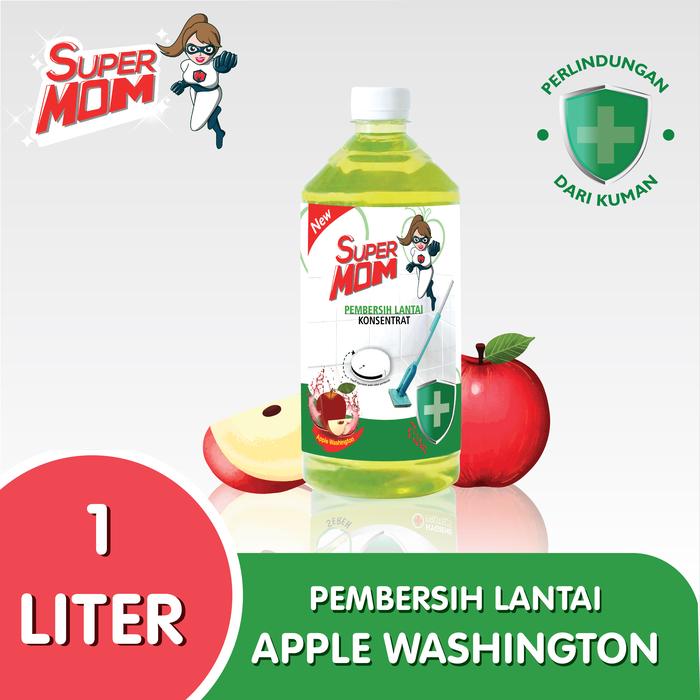 Gambar Super MOM Pembersih Lantai Apel Washington Anti Virus & Bakteri 1L dari SuperMOM Shop Kota Semarang Tokopedia