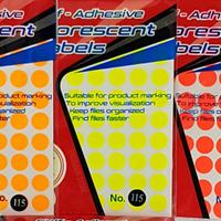 Gambar Stiker label T&J no.115 dot warna / Label stiker bulat 17mm warna - Merah dari Trisdavin Store Kota Bandung 2 Tokopedia