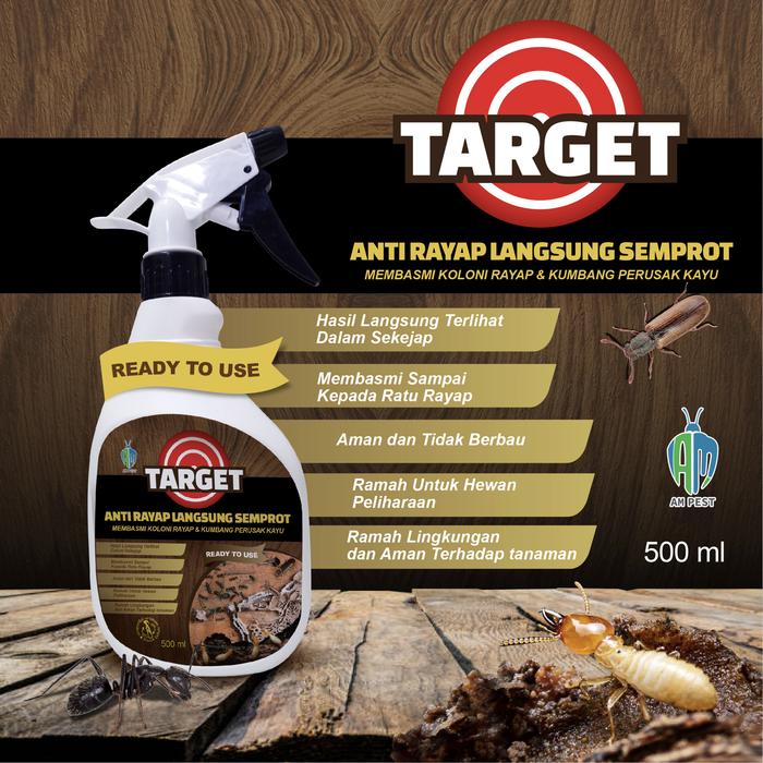 Gambar Target - Anti Rayap Semprot - Basmi Sarang Rayap - Koloni R - 500 ML dari Patron By PBH Kota Administrasi Jakarta Barat Tokopedia