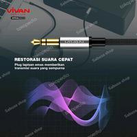 Gambar Kabel Konektor Audio Mobil AUX 3,5 mm Speaker HU 1 Meter Vivan Male to - Hitam dari Sabusa shop Kota Administrasi Jakarta Selatan 5 Tokopedia