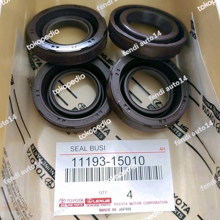 Gambar seal plug spark busi 4pcs toyota all new corolla 1800cc 1.8cc original dari FEND 14 Kota Administrasi Jakarta Pusat Tokopedia