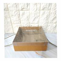 Gambar BOX KOTAK DUS HAMPERS BAHAN KRAFT TUTUP MIKA 20X20X7,5CM dari TOKO NOVENA STORE Kota Administrasi Jakarta Barat 1 Tokopedia
