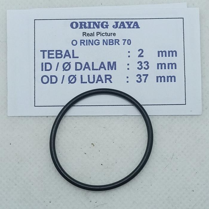 Gambar o ring seal 2 x 33 x 37 mm NBR 70 dari oringjaya Kota Surabaya Tokopedia
