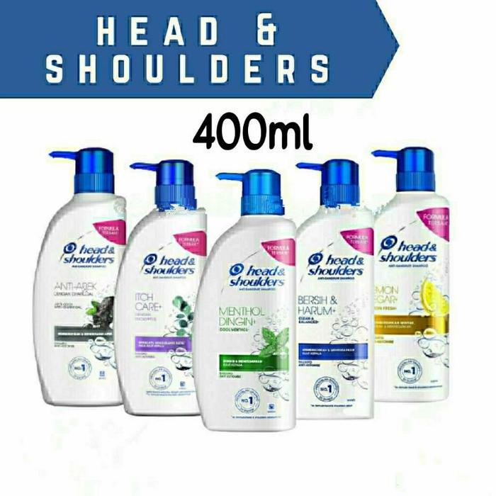 Gambar head & shoulders Shampoo 400ml Menthol Lemon Conditioner Membersihkan Ketombe dari @Arjuna.Id Kota Surabaya Tokopedia