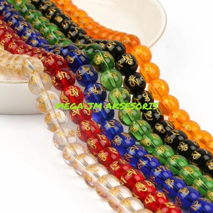 Gambar Batu Agate Mantra Beads Untuk Gelang Aksesoris dari MEGA JM Kota Administrasi Jakarta Barat Tokopedia
