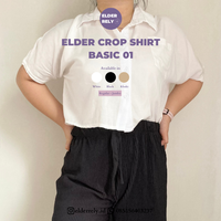 Gambar Elder Crop Shirt Kemeja Rayon 01 dari ELDER RELY Kota Depok 2 Tokopedia