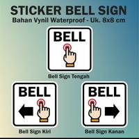 Gambar Sign sticker Bell 8 x 8 cm bahan vinyl waterproof dari ExcellentStuff Kota Administrasi Jakarta Barat 1 Tokopedia