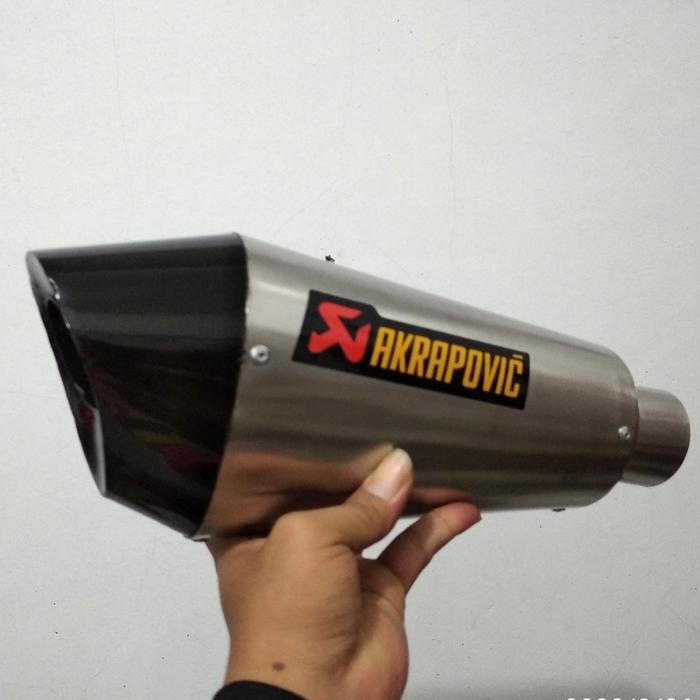 Gambar Knalpot racing Akrapovic Slincer only Bonus braket klam dan perr dari IDR Exhaust System Kab. Purbalingga Tokopedia