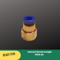 Gambar KONEKTOR SLIP LOCK female straight 6mm ke 1/4" PNEUMATIC PCF6-02 dari aneka multi Kota Tangerang 1 Tokopedia