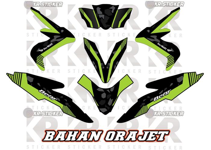 Gambar Stiker decal beat esp / beat street fullbody Custom Desain M8 dari KR Sticker Custom Kota Pekanbaru Tokopedia