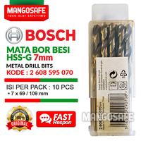 Gambar Set 10 pcs 7mm Mata Bor Besi HSS-G BOSCH 7 mm Metal Drill Bits HSS G dari mangosafe Kota Medan 3 Tokopedia