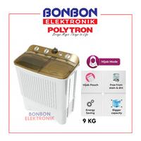 Gambar Polytron Mesin Cuci 2 Tabung 9KG PWM-9072N / PWM 9072 N / PWM9072 dari Bonbon Elektronik_NEW Kota Administrasi Jakarta Utara 1 Tokopedia