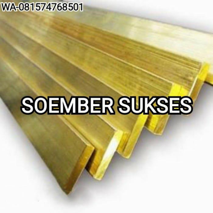 Gambar plat strip kuningan 4 mm x 25 mm x 10 cm dari SOEMBER-SUKSES Kota Administrasi Jakarta Barat Tokopedia