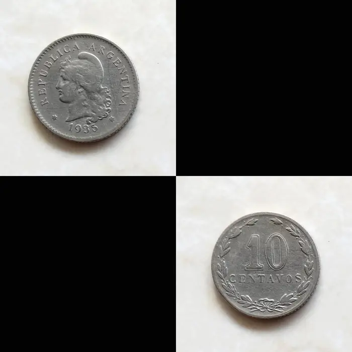 Gambar Koin Argentina 1935 - 1960 Cooper nickel. dari Collection Sam Kota Medan 2 Tokopedia