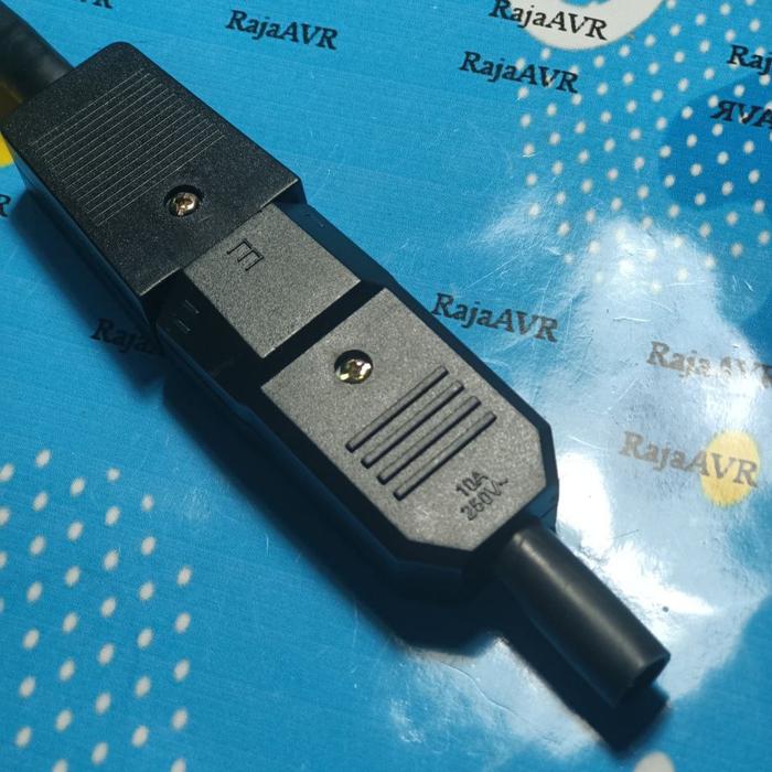 Gambar Socket AC Komputer Male+Female Jack Buntut Karet 1 Pasang dari Raja AVR Kota Tangerang Tokopedia