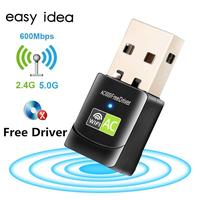 Gambar USB WiFi Dongle Transmitter Receiver 600Mbps dari Gabrusholic Kota Administrasi Jakarta Utara 3 Tokopedia