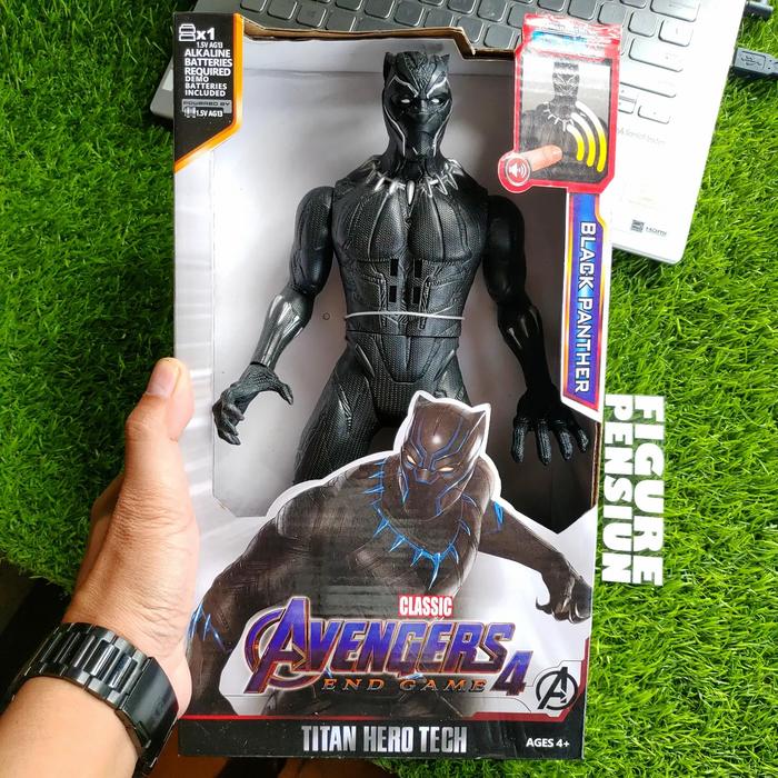 Gambar MARVEL AVENGERS BLACK PANTHER TITAN HERO TECH WITH SOUND FIGURE dari Figure Pensiun Kab. Bandung Tokopedia